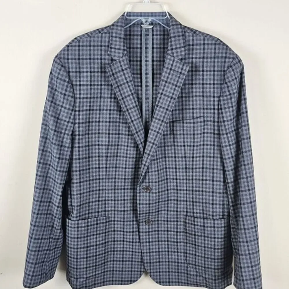 Wallin & Bros Blazer Suit Jacket‎  100% Wool 46R Casual Business Office Prof.